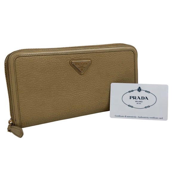 Prada Beige Long Wallet Zip - Picture 1 of 9